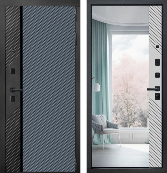 Входные двери M17 ФЛП-26 Velluto Oscure AG 710 - ФЛЗ-27 Velluto Gelato AG 701