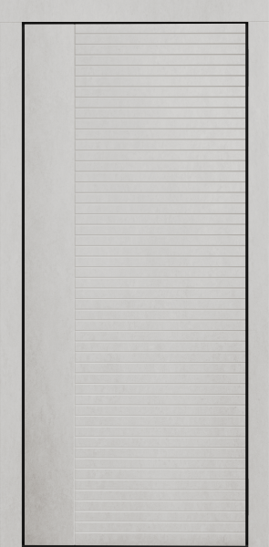 Входные двери Сталлер Comfort 3K ЮП-17 Верона бьянко - ЮП-15 (декоративная зеркальная вставка) ZB Белый