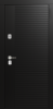 Входные двери Сталлер Comfort 3K ЮП-17 ZB 999-2 Черный кварц - ЮП-15 (декоративная зеркальная вставка) MI38 Санд светлый