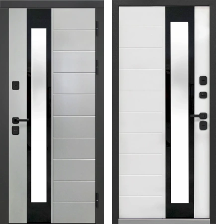 Входные двери Luxor Termo 5 Эмаль 7012 Эмалит белый