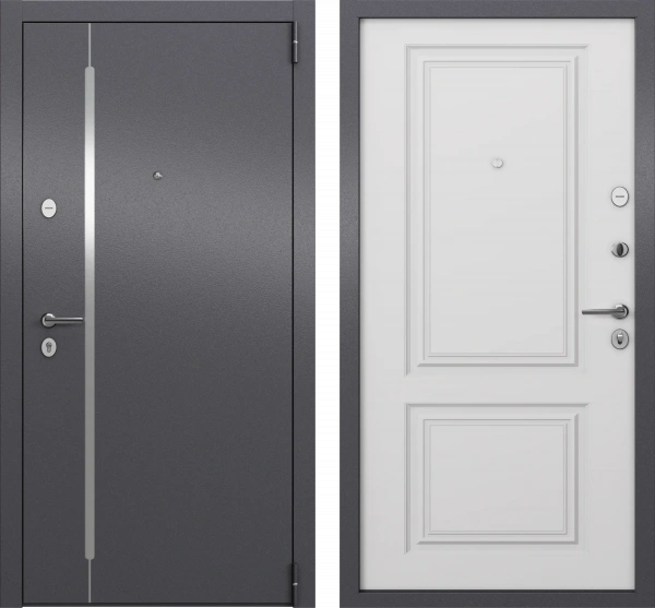 X7 PRO MP КЛАССИК 2 SP-18N Темно-серый букле графит/CK-68 Бьянко 950*2050 R