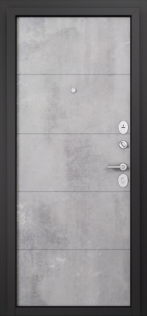 Входные двери F3 FAMILY ECO PP E-194 Бетон тёмный - Е-194 Бетон серый