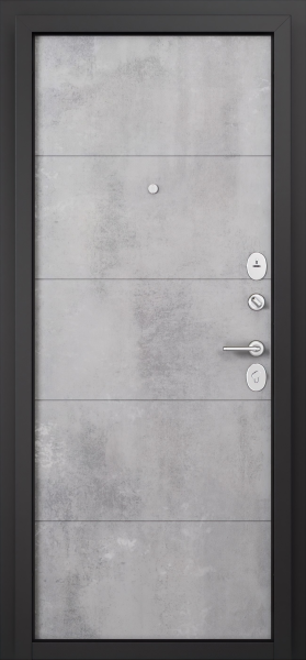 Входные двери F3 FAMILY ECO PP E-194 Бетон тёмный - Е-194 Бетон серый