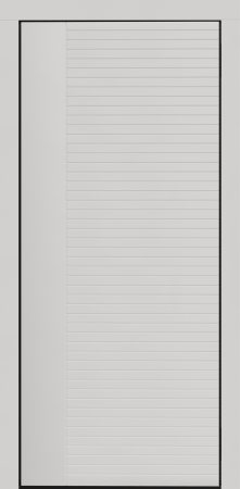 Входные двери Сталлер Comfort 3K ЮП-17 ZB Белый - ЮП-16 (декоративная зеркальная вставка) ZB Белый