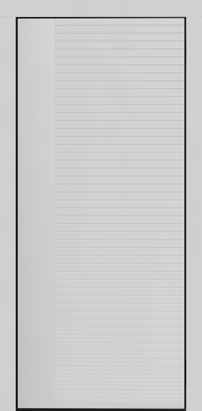 Входные двери Сталлер Comfort 3K ЮП-17 ZB Белый - ЮП-16 (декоративная зеркальная вставка) ZB Белый