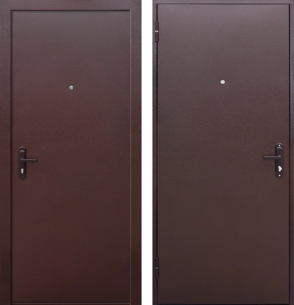 Входные двери Стройгост 5 ВО мет/мет Медный антик Медный антик