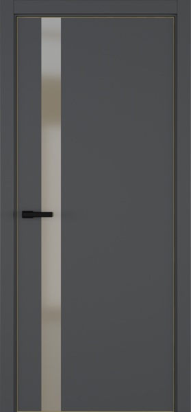 Межкомнатные двери H2 ДО ART Lite бронза мат.