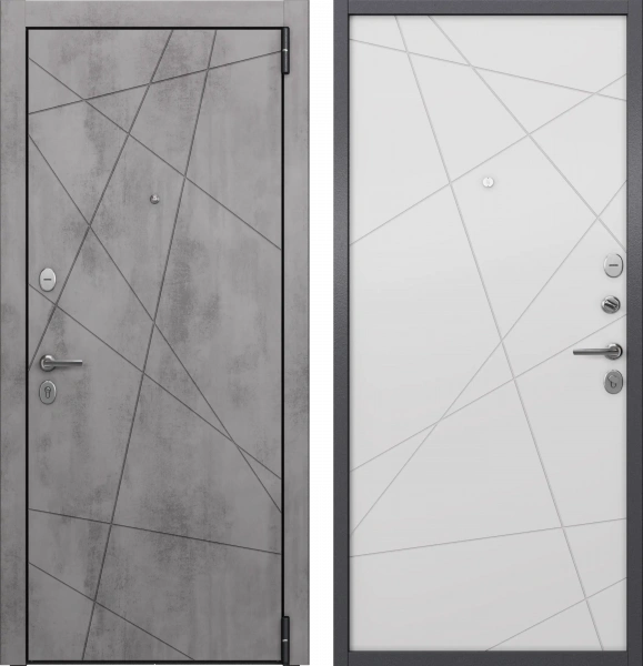 LF3 PP А-26 Бетон темный/А6-26 Бьянко 950*2050 R