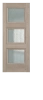 Межкомнатная дверь Гранд ДО Baguette B3 Сатинато с рисунком ромб