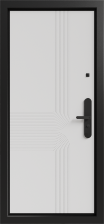 Входные двери Бионика ЮР-40 RAL 7024 - ЮР-40 RAL 9003