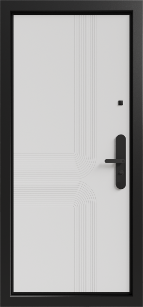 Входные двери Бионика ЮР-40 RAL 7024 - ЮР-40 RAL 9003