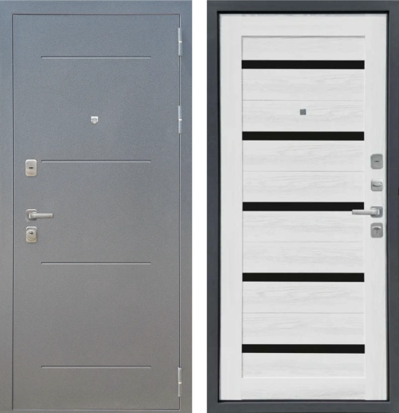 M6 вс. вн. Черное стекло Ясень ривьера айс