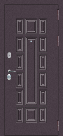 Входные двери M55 с фрезеровкой Букле опал - ФЛТ-6 Velluto Bianco AG 700