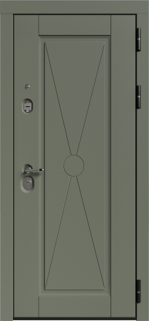Входные двери Мирель 3К90 ЮР-30 RAL 6007 - ЮР-30 RAL 9003