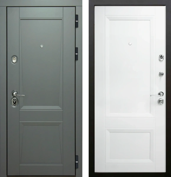 Входные двери Амелия 3К90 ЮР19 RAL 7024 - ЮР20 RAL 9003