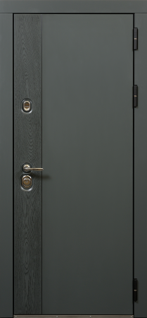 Входные двери Вивара 3К90 ШП-1 RAL 7021 - ЮР22 RAL 9003