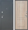 Входные двери M3 ФЛ Букле графит - ФЛ-30 Дуб Сонома светлый