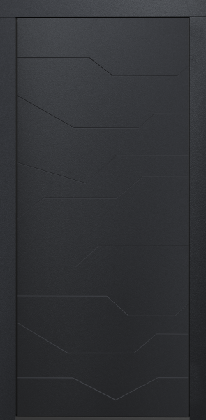 Входные двери Сталлер Comfort 3K ЮП-23 Графит - ЮП-22 MI38 Санд светлый