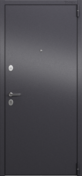 Входные двери ALFA LT MP Без фрезеровки Темно-серый букле графит - СК-67 Бетон известковый