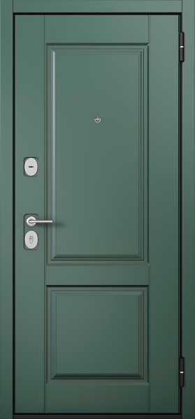 Входные двери F4 FAMILY ECO PP E-1 Авокадо - Е-1 Белый софт