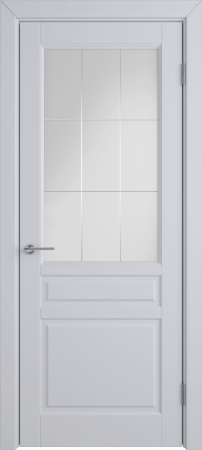 Межкомнатные двери К2 COLORIT ДО матовое с рисунком решетка