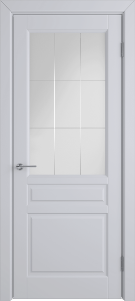 Межкомнатные двери К2 COLORIT ДО матовое с рисунком решетка