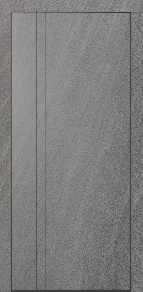 Входные двери Сталлер Comfort 3K ЮП-25 MI36 Санд темный - ЮП-15 (декоративная зеркальная вставка) ZB Белый