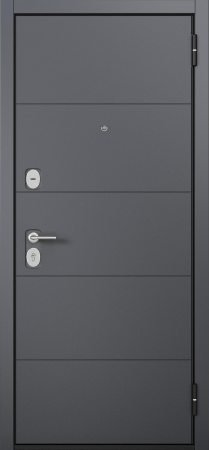 Входные двери F2 FAMILY ECO PP E-194 Оскуро - Е-142 Lacobel White Белый ларче