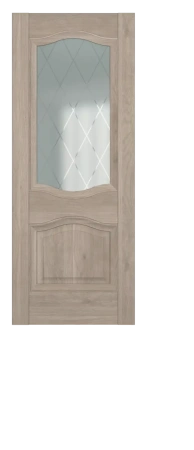 Межкомнатные двери Венеция ДО Baguette B2.3 Сатинато с рисунком ромб
