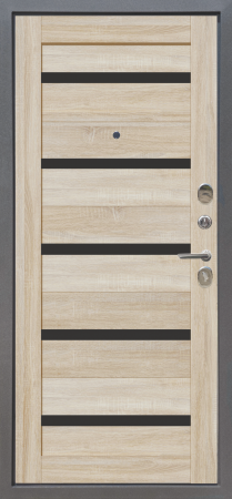 M4 Дуб Сонома светлый вс. Черное стекло