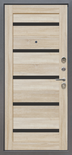 M4 Дуб Сонома светлый вс. Черное стекло