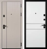 Входные двери Стелс 3К90 горизонталь 2 ЮП-35 Латте (ZB855-2) - ЮП-34 ZB Белый