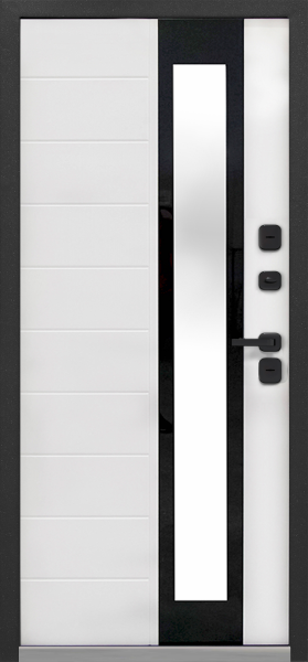 Входные двери Luxor Termo 5 Эмаль 7012 Эмалит белый