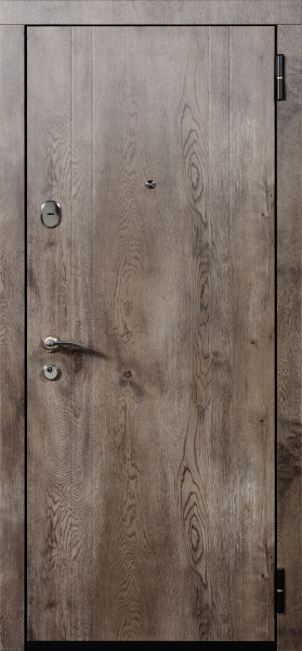 Входные двери Ганновер ЮП-7 Дуб йорк серый - ЮП-10 Bianco P