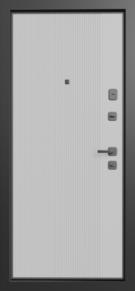 Входные двери TR 6 ЮП-21 ZB 999-2 Черный кварц - ЮП-21 ZB Белый