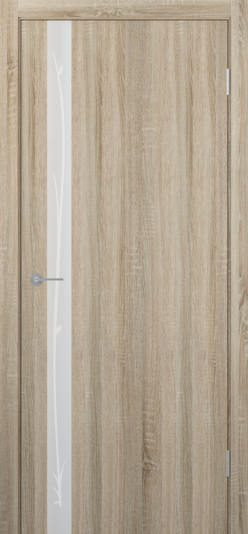 Межкомнатная дверь ST12 ДО зеркало матовое с рис.