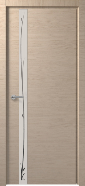 Межкомнатные двери Н-2 зеркало белое с рис.