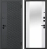 Входные двери Флорида Эмалит Белый Зеркало Чёрный кварц Эмалит белый