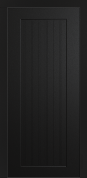 Входные двери Сталлер Comfort 3K ЮП-26 ZB 999-2 Черный кварц - ЮП-15 (декоративная зеркальная вставка) Бьянко