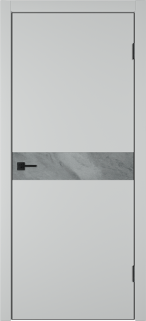 Межкомнатные двери Urban H Вставка Marble grey Steel