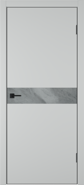 Межкомнатные двери Urban H Вставка Marble grey Steel
