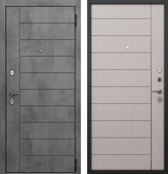 H1 HOME ECO PP Черный муар металлик Е-136 Бетон темный/Е-136 Бьянко ларче