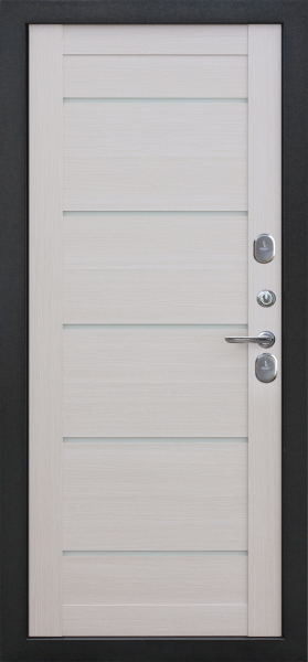 Входные двери ISOTERMA Серебро Царга Антик серебро Лиственница беж.