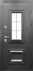 Входные двери Termo 3 Графит Графит Велюр белый софт