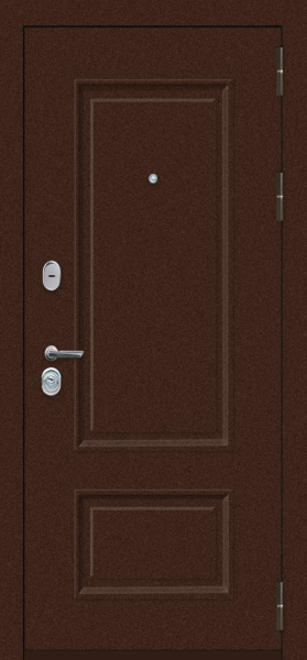 Входные двери M71 с фрезеровкой Муар 8019 - ФЛ-30 Velluto Bianco AG 700