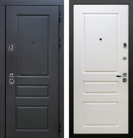 Входные двери Сорренто 2 3К90 П-25 TSBR 7021 - П-25 RAL 9003