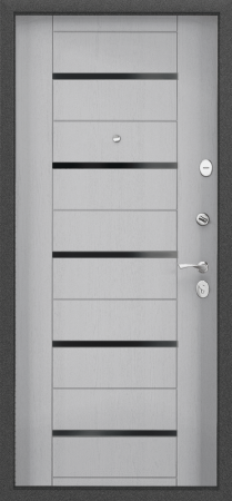 DELTA PRO MP D1 DL-1 Темно-серый букле графит/DC-1B Дуб белый матовый 950*2050 R