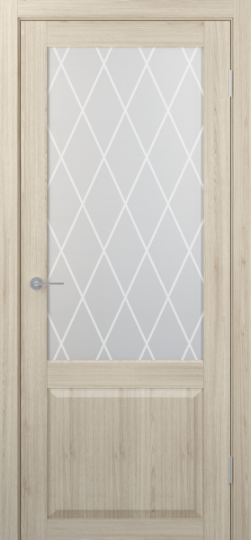 Межкомнатная дверь ST24 ДО матовое ромб крупный