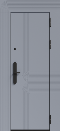 Входные двери Бионика ЮР-40 RAL 7024 - ЮР-40 RAL 9003