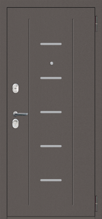 Входные двери M33 с фрезеровкой Антик серебро - СБ-5 бетон снежный